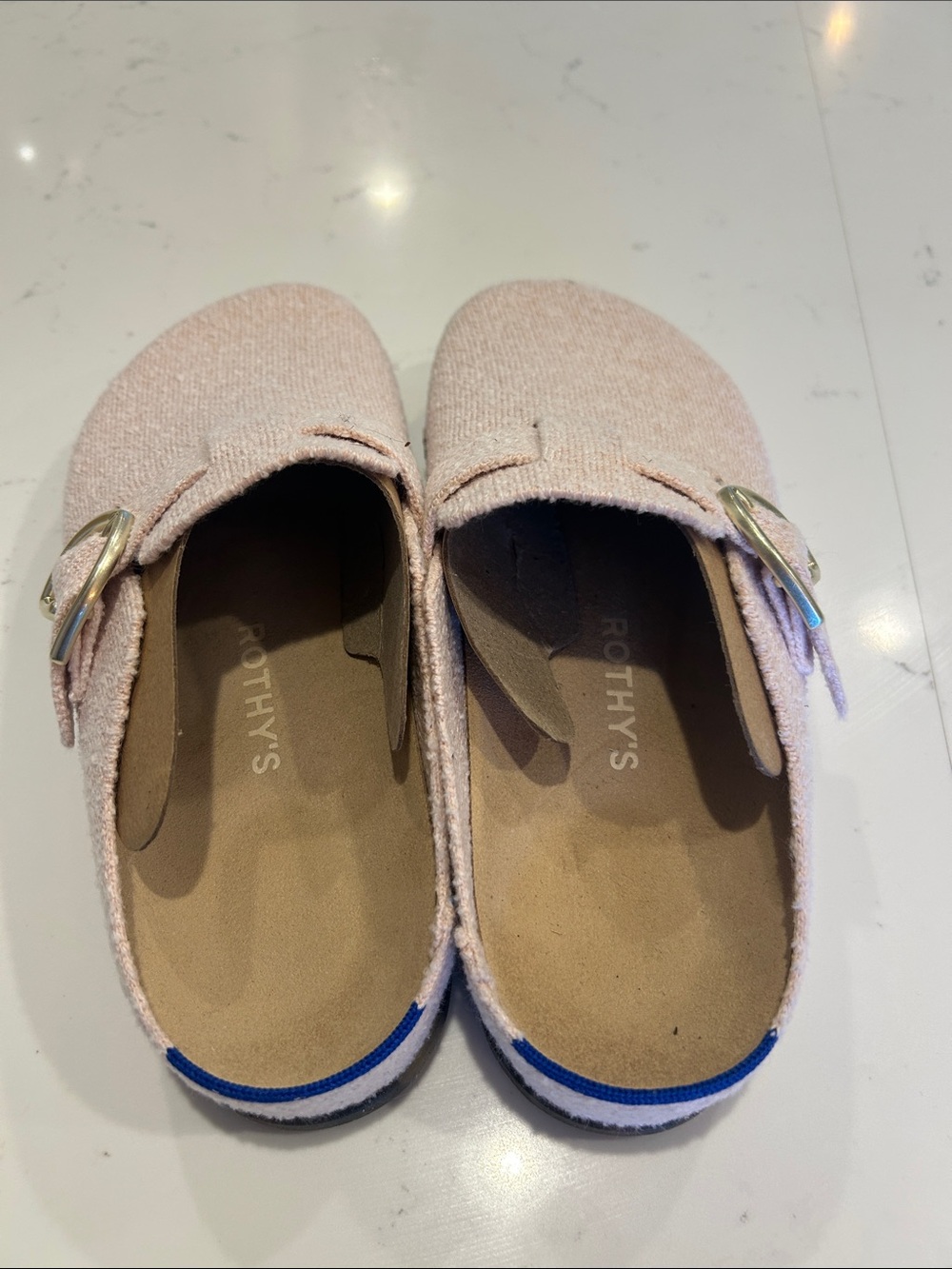Rothy's The Buckle Clog Blush Pink Slip-On - Picture 2 of 9